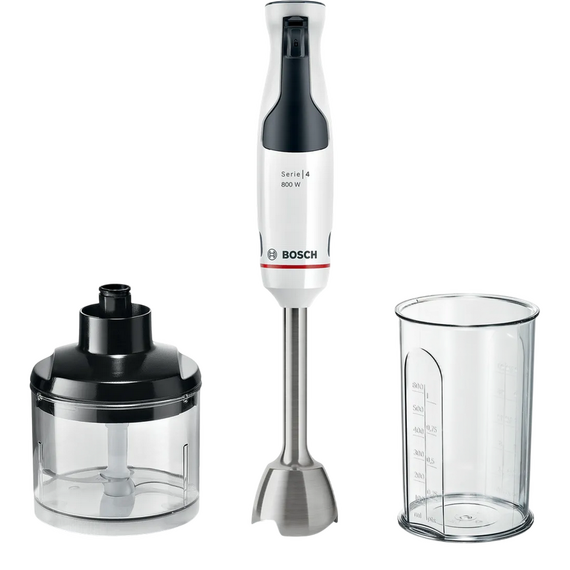 Blender de mână Bosch MSM4W420, Alb | Negru