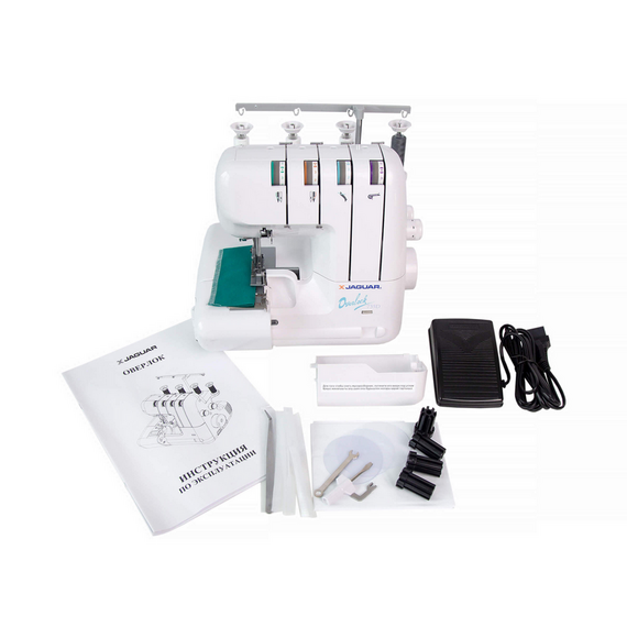 Overlock JAGUAR 735D, Alb, 2 image
