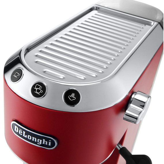 Cafetiera manuala DeLonghi Dedica Pump Espresso, 1300W, Roșu, 2 image
