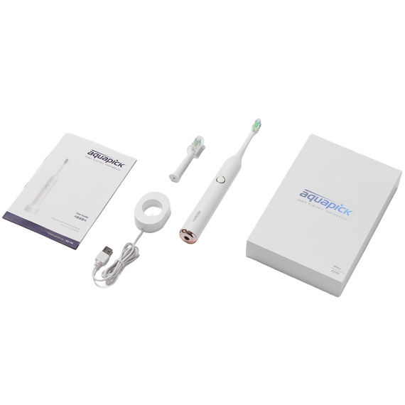 Periuța de dinți electrică sonică Aquapick AQ 102, Alb, 2 image