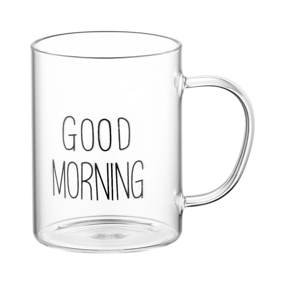 Set cupe Ardesto AR2642BMR, 420 ml, 2 bucs, Transparent