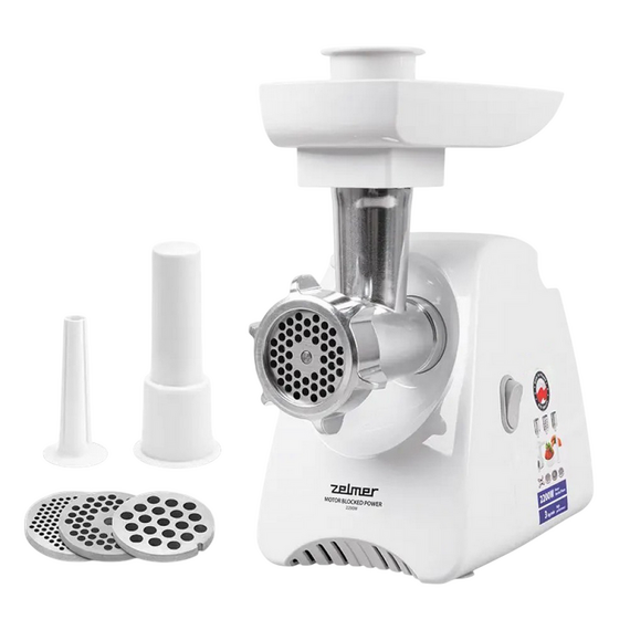 Mașină de tocat carne Zelmer ZMM5801P, Alb
