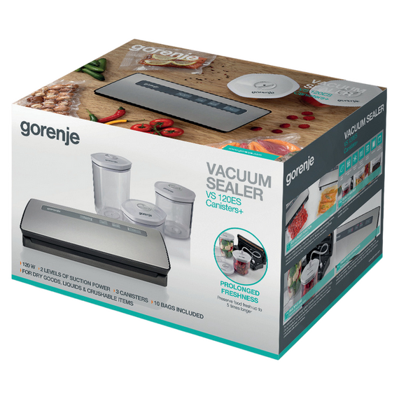 Aparat de vidat Gorenje VS120ES, Oțel inoxidabil, 3 image