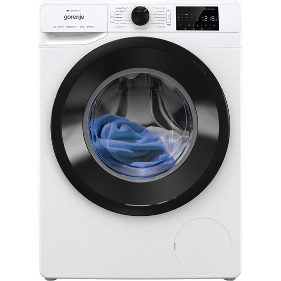Mașină de spălat Gorenje WPNEI94A1SWIFI, 9kg, Alb