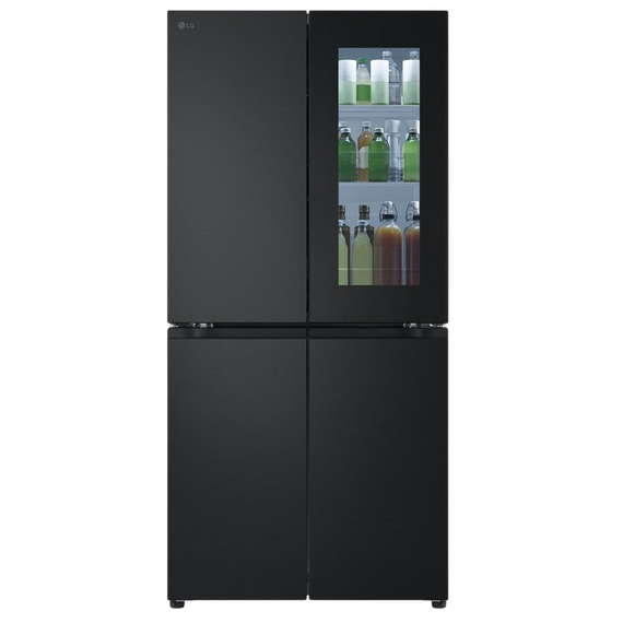 Frigider LG GMV860EPDE, InstaView Door-in-Door™, Negru