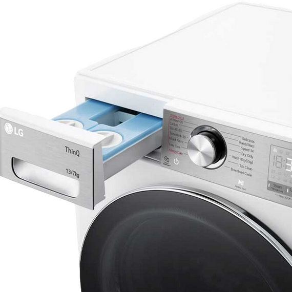 Mașină de spălat cu uscător LG F4DR913P3WA, 13kg, Alb, 2 image