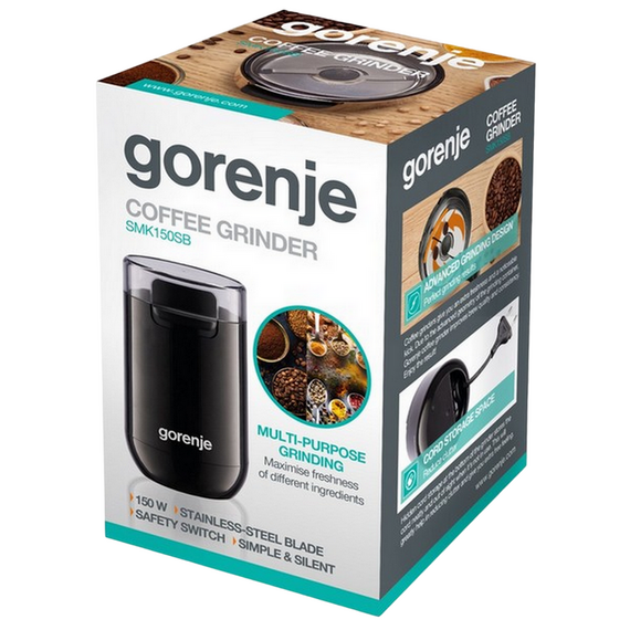 Râșniță de cafea Gorenje SMK150SB, Negru, 2 image