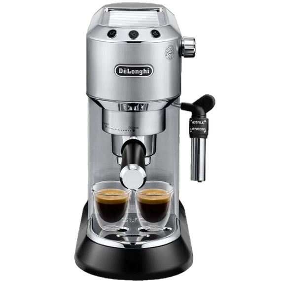 Cafetiera manuala DeLonghi Dedica Pump Espresso, 1300W, Argintiu