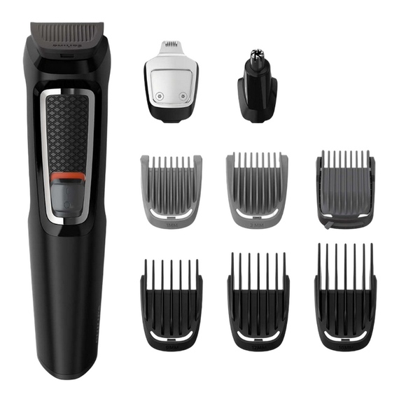 Trimmer pentru bărbați Philips Multigroom Series 3000 MG3740/15, Negru