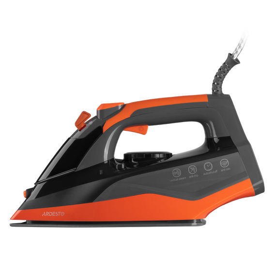 Fier de călcat Ardesto IR-C2233-GR, 2200W, Negru | Portocaliu, 3 image
