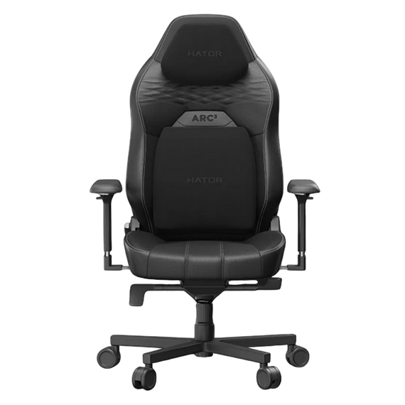 Scaun Gaming HATOR Arc 3 L, PU Piele, Negru