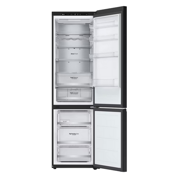 Frigider LG GBB72BM9DQ, DoorCooling+, Negru, 2 image