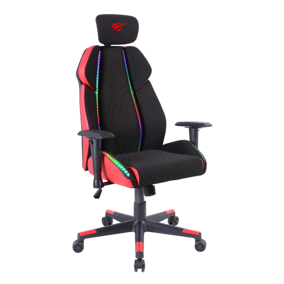 Scaun Gaming Havit GC938, PU Piele, Negru | Roșu