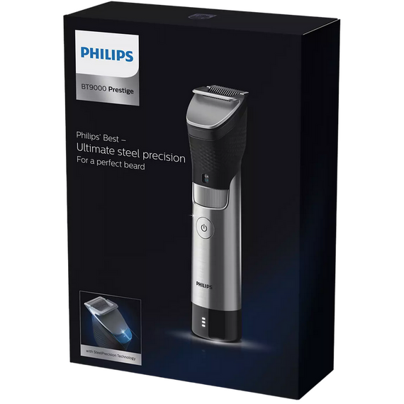 Trimmer pentru bărbați Philips BT9810/15, Argintiu/Negru, 2 image