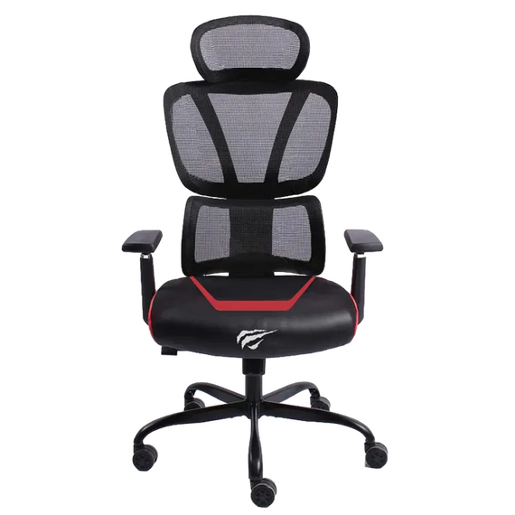 Scaun Gaming Havit GC919, PVC Piele, Negru | Roșu