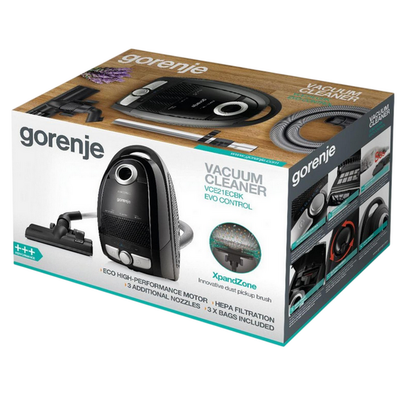 Aspirator Gorenje VCE21ECBK, Negru, 3 image