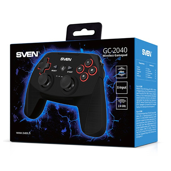 Gamepad SVEN GC-2040, Negru, 4 image