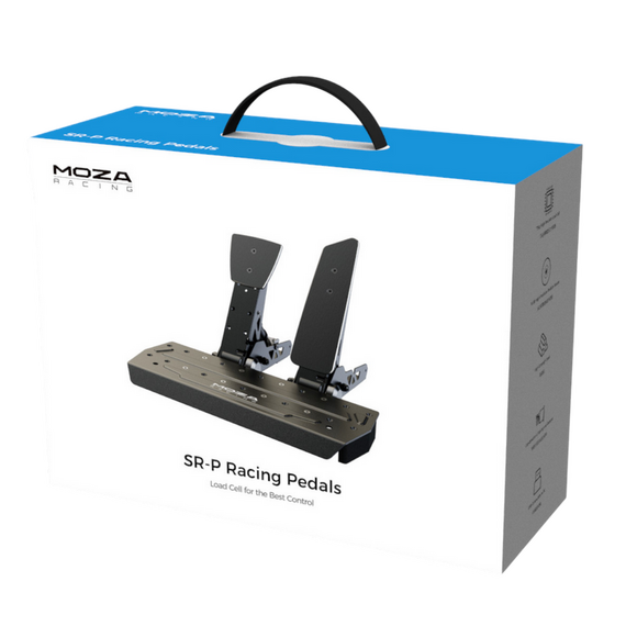 Pedale MOZA SR-P Double Pedals with Base, Negru, 2 image