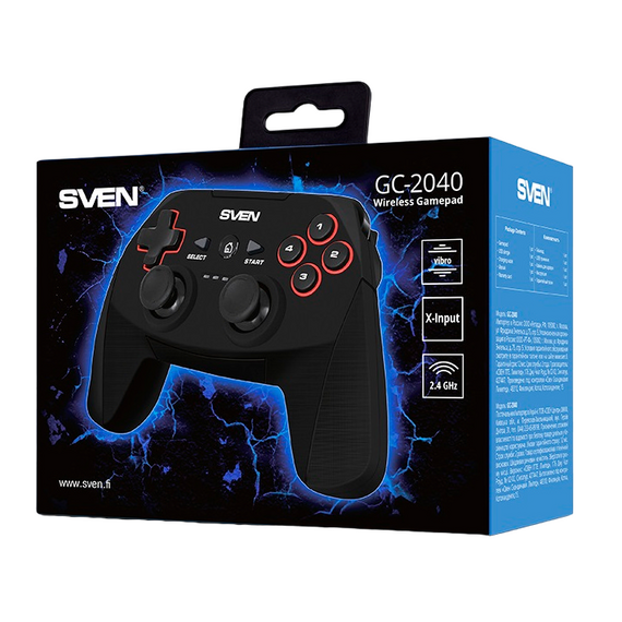 Gamepad SVEN GC-2040, Negru, 5 image