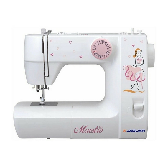 Mașină de cusut JAGUAR Maestro 35S, Alb Roz, 3 image
