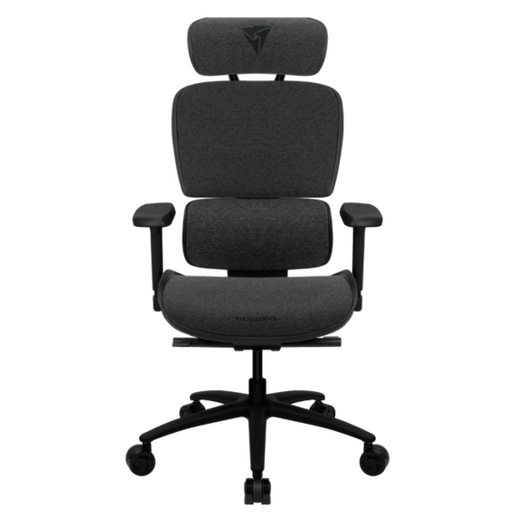 Scaun de birou ThunderX3 XTC Loft, Plasă Respirabilă, PU Piele, Gri inchis