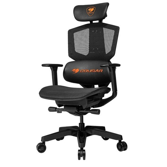 Scaun Gaming Cougar Argo One, Plasă elastomerică respirabilă, Portocaliu, 6 image