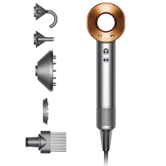 Uscător de păr Dyson Supersonic HD07, 1600W, Nickel/Cooper