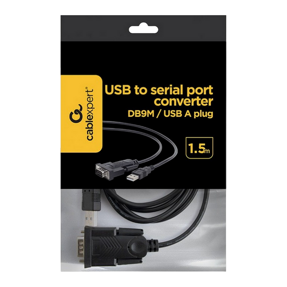 Cablexpert Converter Gembird UAS-DB9M-02, Negru, 2 image