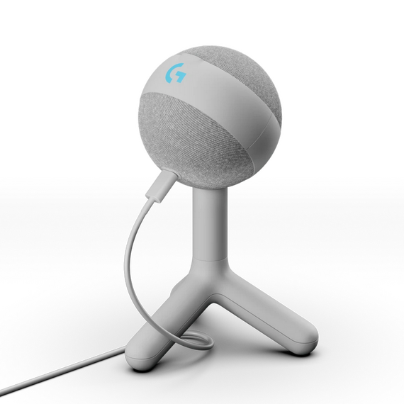 Microfon Gaming Logitech Yeti Orb RGB, USB, Alb