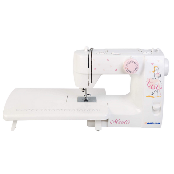 Mașină de cusut JAGUAR Maestro 35S, Alb Roz