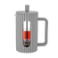 Cafetiera French Press RESTO 90532, 0,6L, Gri deschis, 2 image