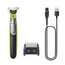 Trimmer pentru bărbați Philips QP2734/23, Negru | Verde, 2 image