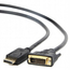Cablu Video Cablexpert CC-DPM-DVIM-6, DisplayPort (M) - DVI-D (M), 1,8m, Negru, 2 image