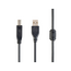 Cablu de date pentru periferice Cablexpert CCFB-USB2-AMBM-3M, USB Type-A/USB Type-B, 3m, Negru