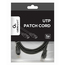 Patch cord Cablexpert PP12-2M/BK, CAT5e UTP, 2m, Negru, 2 image