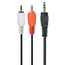 Cablu audio Cablexpert CCA-458, 3.5mm 3-pin (M) - 2x RCA (M), 1,5m, Negru, 2 image