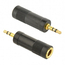 Audio Adaptor Cablexpert A-6.35F-3.5M, 6.35mm 3-pin (F) - 3.5mm 3-pin (M), Negru, 3 image