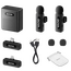 Microfon portabil pentru înregistrare vocală Boya BY-V3 Combo, Fără fir, Negru, 2 image