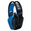 Căști gaming Logitech G535, Fără fir, Negru | Albastru, 2 image