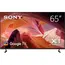 65" LED SMART TV SONY KD65X80LAEP, 4K HDR, 3840x2160, Google TV, Black