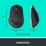 Mouse Wireless Logitech M720, Negru, 2 image