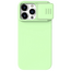 Husă Nillkin iPhone 15 Pro Max, CamShield Silky Silicone, Mint Green