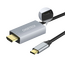 Adaptor USB Choetech XCH-M180, USB Type-C (F) - HDMI (F), 1,8m, Argintiu, 3 image