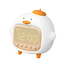 Cute Series Night Light Alarm Clock Tapping Duck, alb