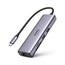UGREEN HUB 7in1 USB-C To 4K@60Hz HDMI + 2*USB-A 3.0 + RJ45 Gigabit + SD/TF Card Slot + PD 100W | CM512, Gri