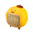 Cute Series Night Light Alarm Clock Tapping Duck, alb, 2 image