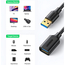 UGREEN USB 3.0 Cablu de extensie masculin 3m | US129, negru, 2 image