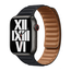 Curea Apple Watch din piele 38/40/41mm M/L negru