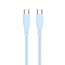 Yesido Cablu silicon lichid Seria Type-C la Type-C 60W 1m, albastru