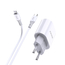 Încărcător de perete Jokade cu cablu Type-C la Lightning 20W Chengyun JB010, alb, 2 image